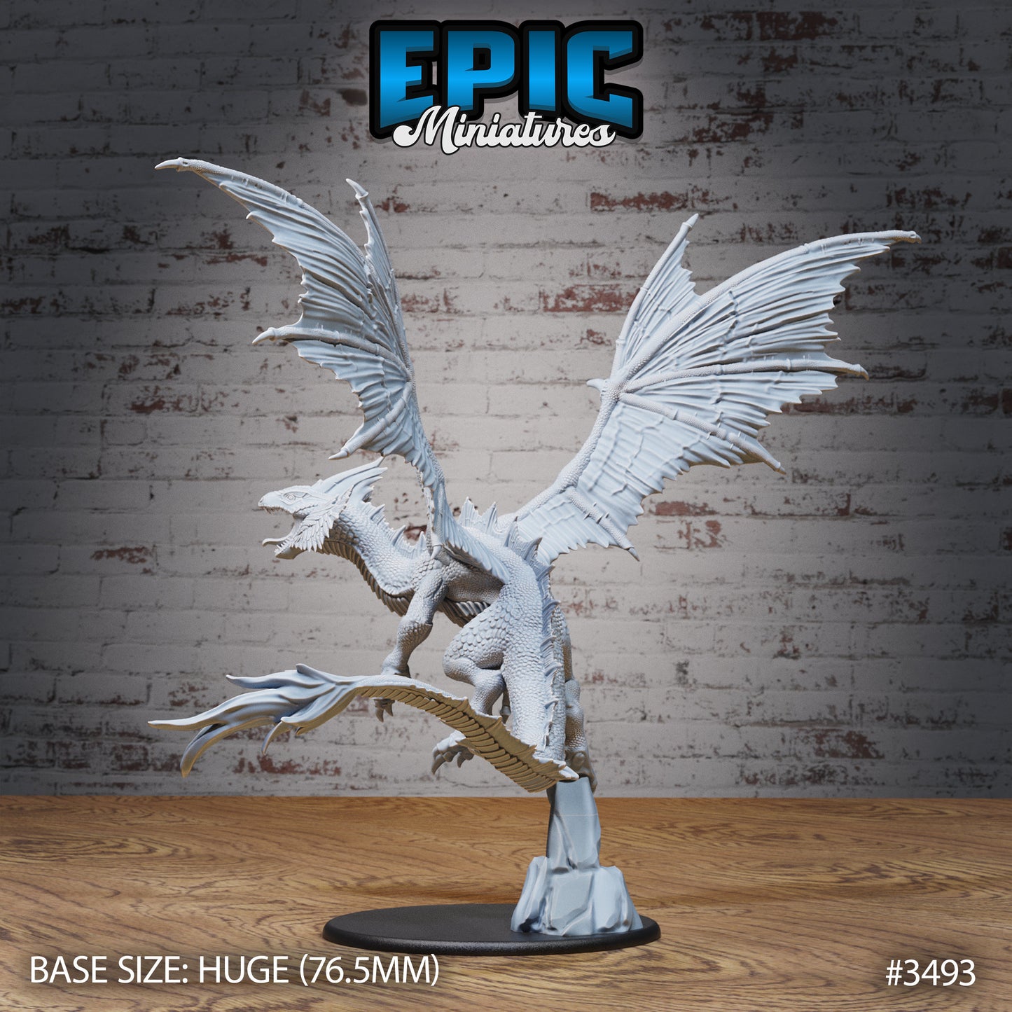 Mirage Dragon - Epic Miniatures | Ninth Age | 32mm | Chivalry Garden | Drake | Wyvern
