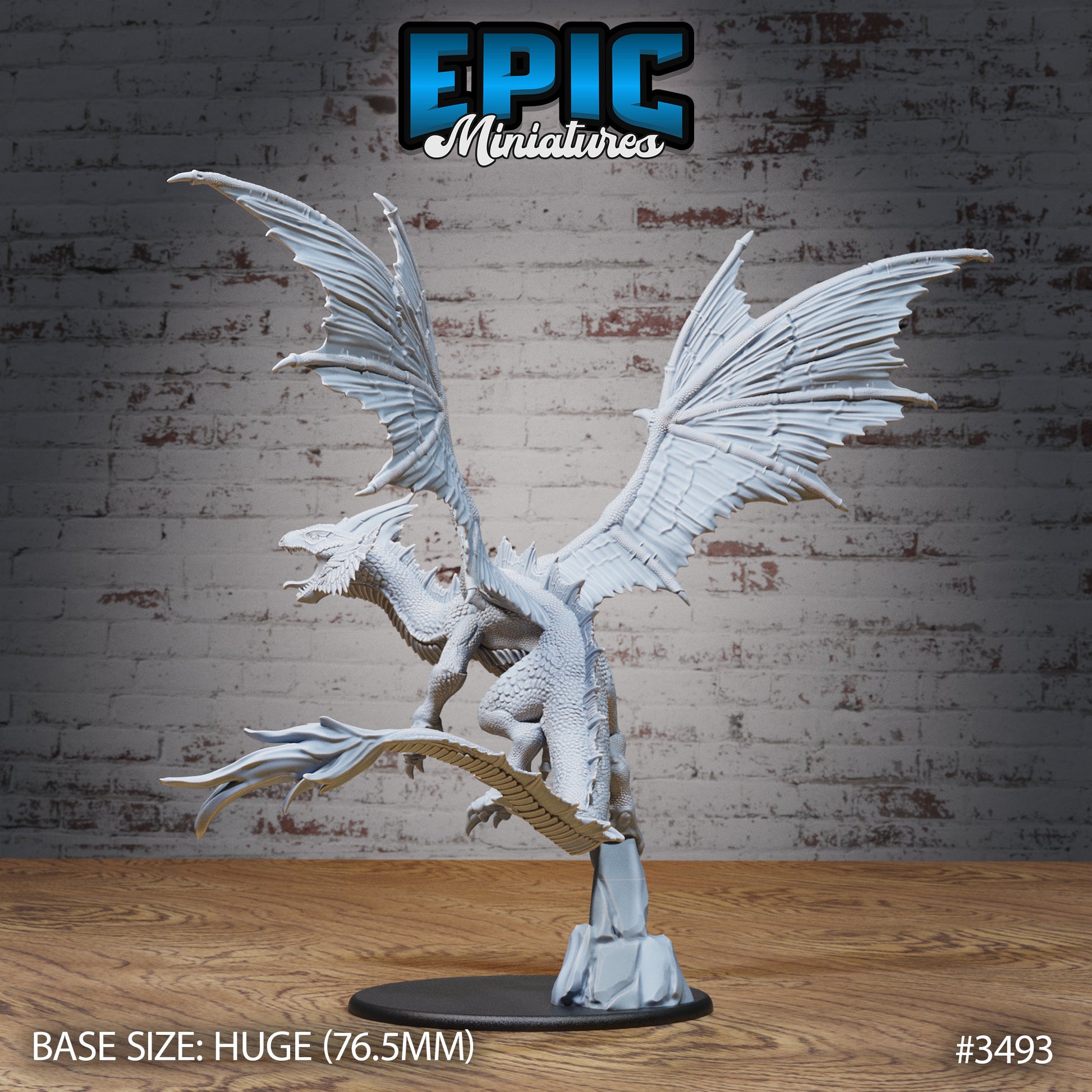 Mirage Dragon - Epic Miniatures | Ninth Age | 32mm | Chivalry Garden | Drake | Wyvern