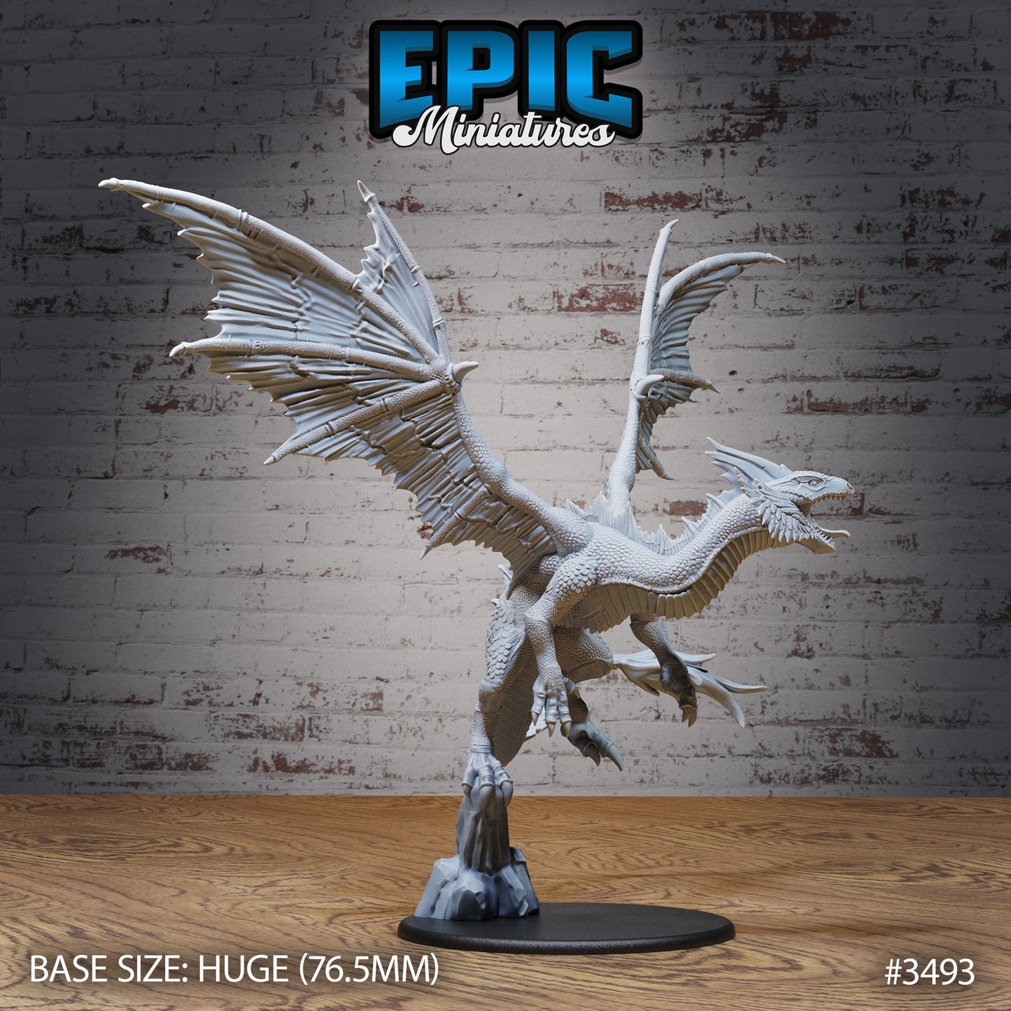 Mirage Dragon - Epic Miniatures | Ninth Age | 32mm | Chivalry Garden | Drake | Wyvern