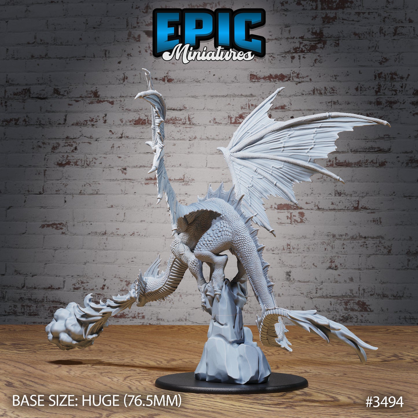 Mirage Dragon - Epic Miniatures | Ninth Age | 32mm | Chivalry Garden | Drake | Wyvern