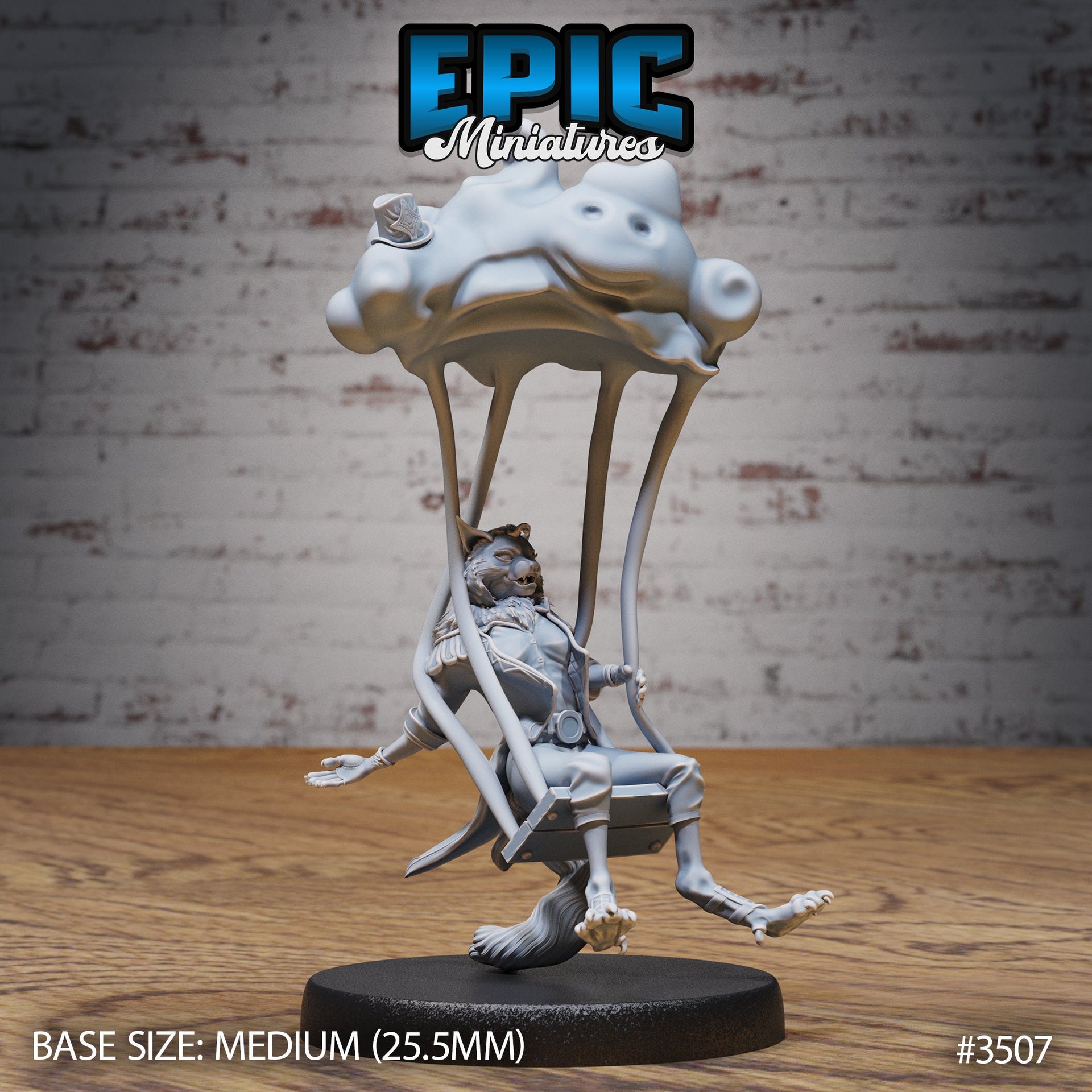 Cat Folk Magician- Epic Miniatures | Ninth Age | 32mm | Nightsky Carnival | Circus | Big Top | Bard | Performer