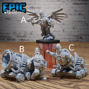 Cannon Dwarf- Epic Miniatures | Ninth Age | 32mm | Nightsky Carnival | Circus | Big Top | Performer | Jetpack | Stuntman