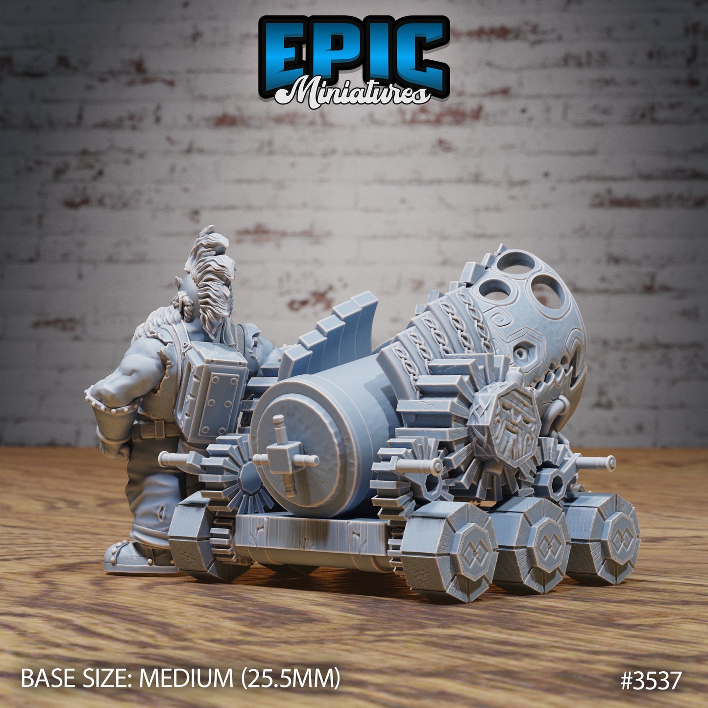 Cannon Dwarf- Epic Miniatures | Ninth Age | 32mm | Nightsky Carnival | Circus | Big Top | Performer | Jetpack | Stuntman