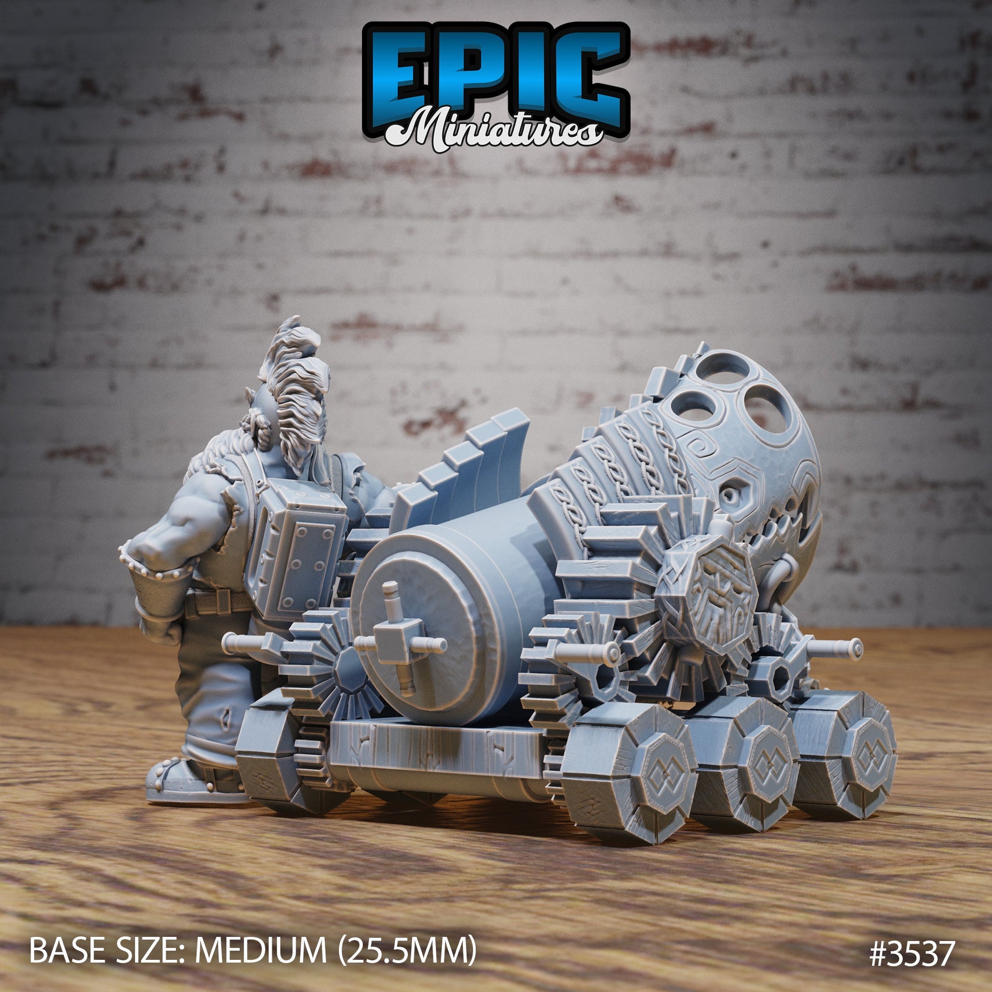 Cannon Dwarf- Epic Miniatures | Ninth Age | 32mm | Nightsky Carnival | Circus | Big Top | Performer | Jetpack | Stuntman