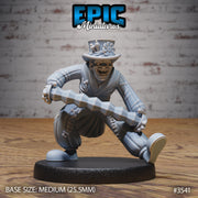 Horror Clown - Epic Miniatures | Ninth Age | 32mm | Nightsky Carnival | Circus | Big Top | Performer | Juggler | Accordion | Hammer