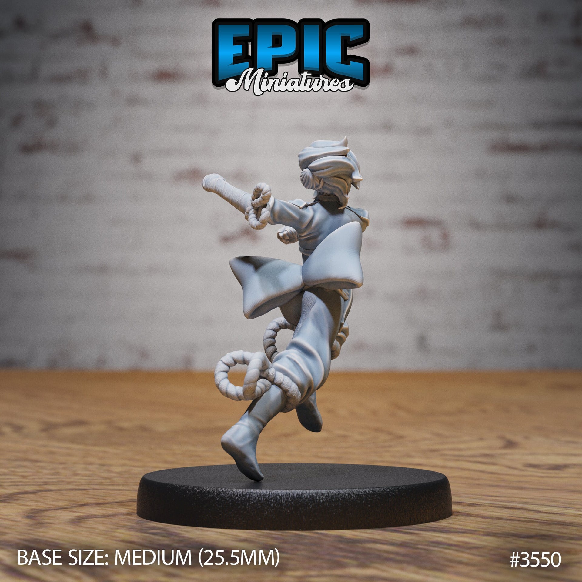 Monk Female Player Character - Epic Miniatures | Ninth Age | 32mm |Iron Fist Tournament | Martial Artist | Fighter | Brawler