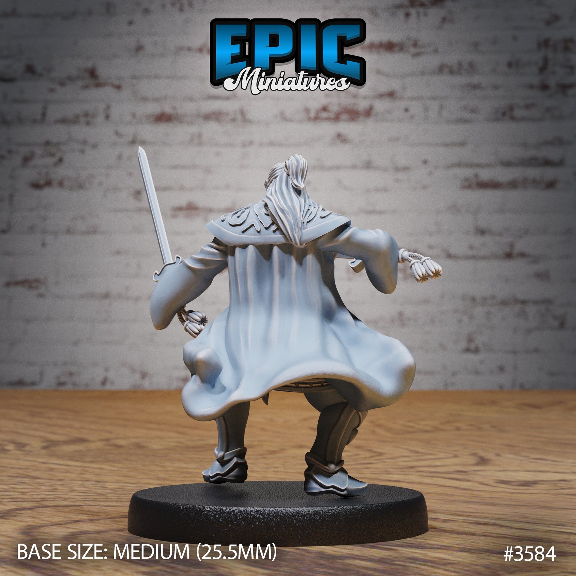 Blade Master - Epic Miniatures | Ninth Age | 32mm |Iron Fist Tournament | Martial Artist | Fighter | Samurai | Royal