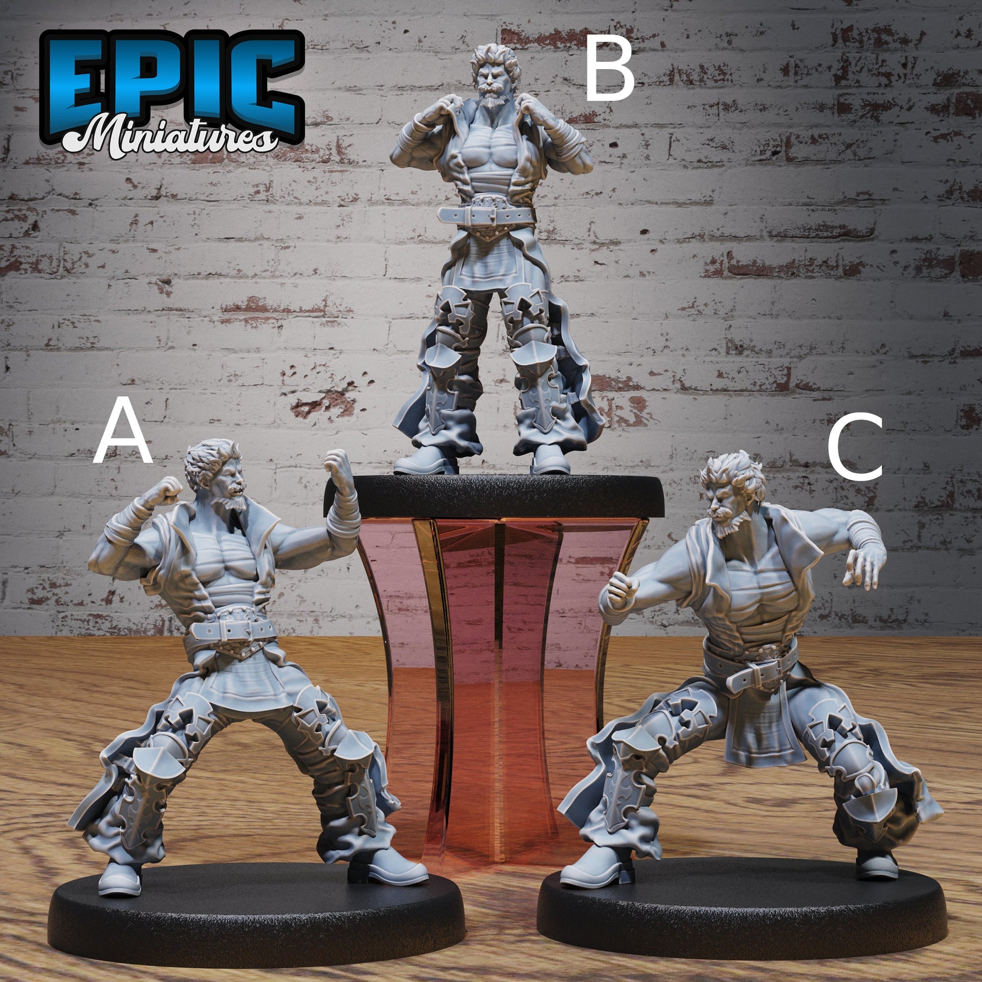 Gaijin Challenger - Epic Miniatures | Ninth Age | 32mm | Iron Fist Tournament | Martial Artist | Fighter | Monk | Brawler