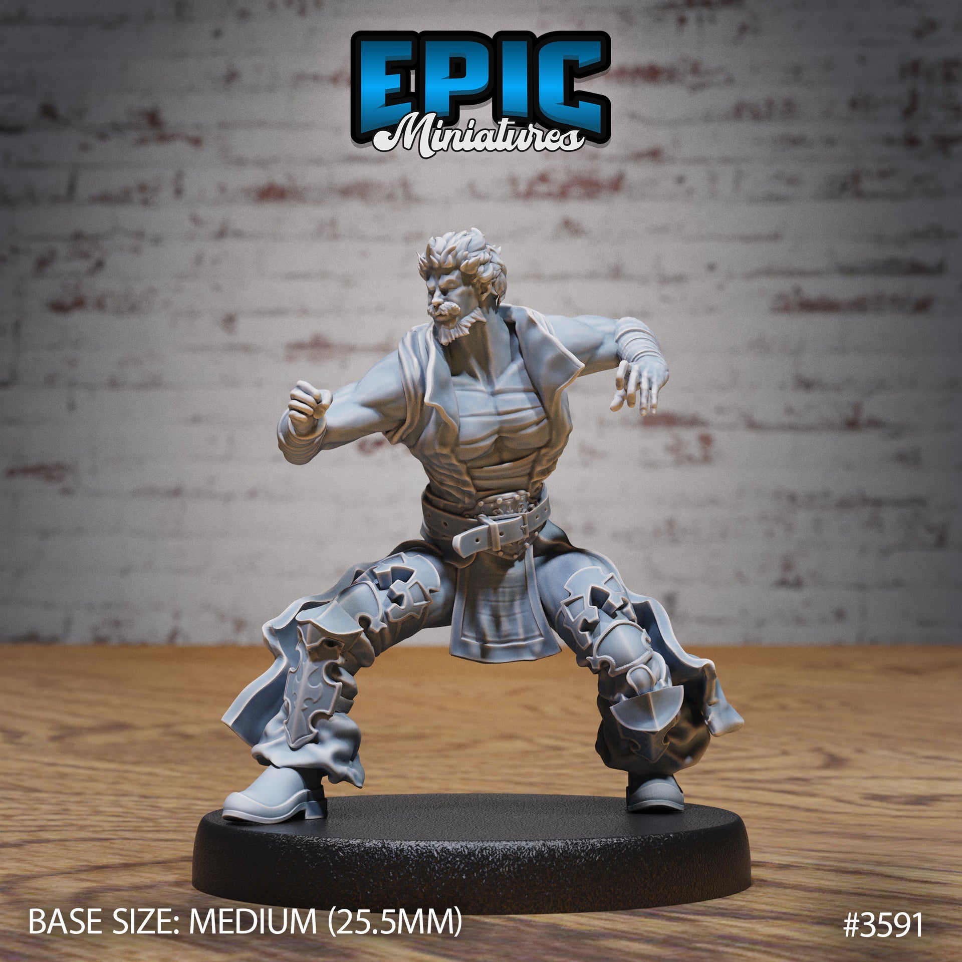 Gaijin Challenger - Epic Miniatures | Ninth Age | 32mm | Iron Fist Tournament | Martial Artist | Fighter | Monk | Brawler