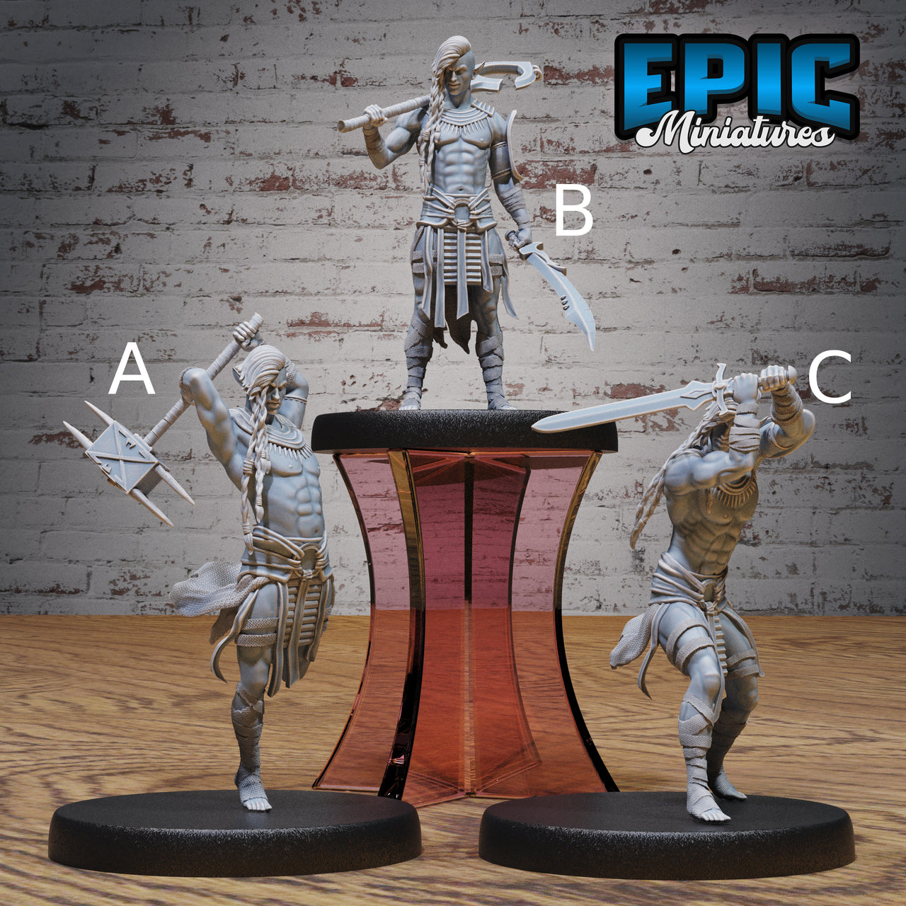 Cave Elf Barbarian - Epic Miniatures | 32mm | Ice Age Madness | Fighter | Warrior