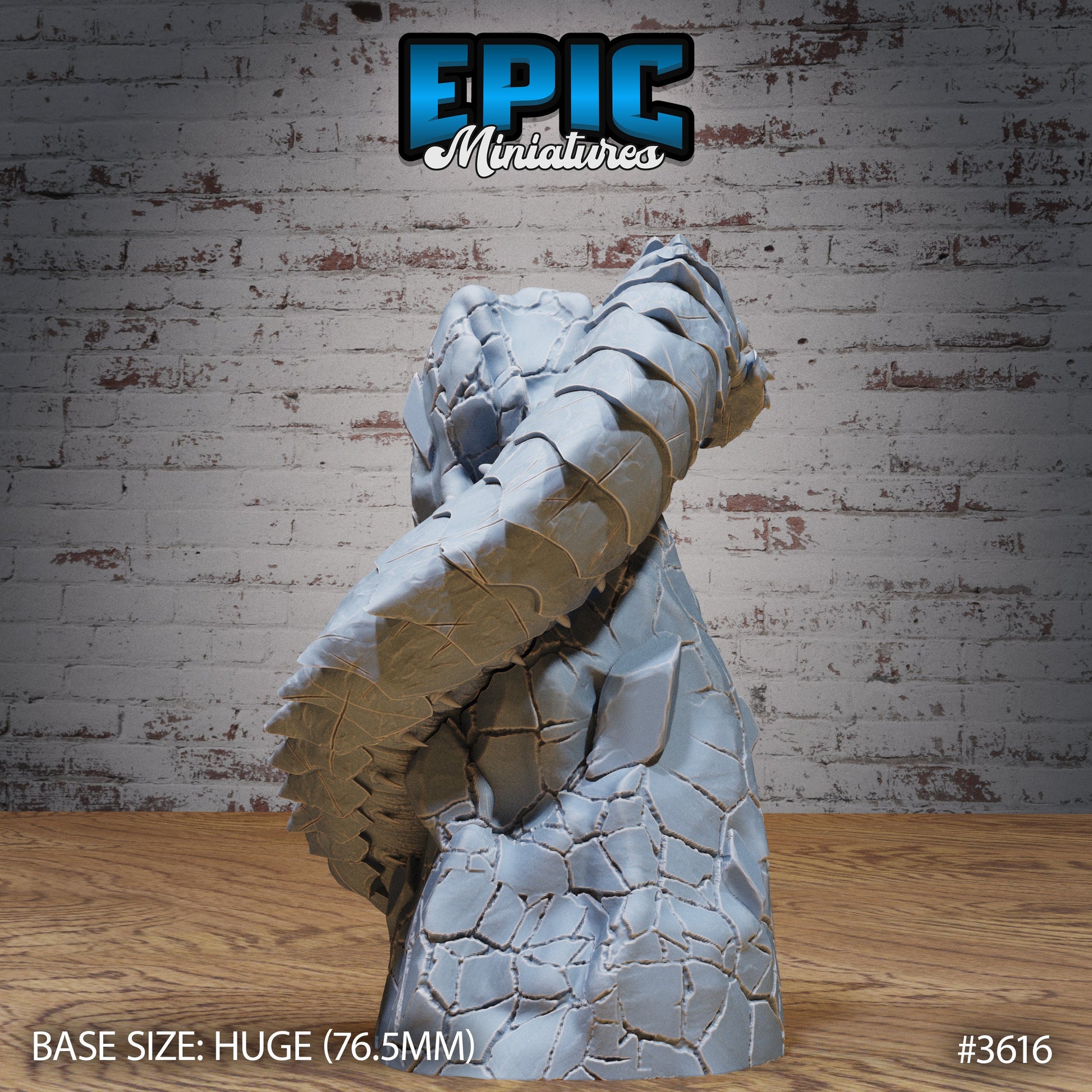 Frost worm - Epic Miniatures | 32mm | Ice Age Madness | Huge
