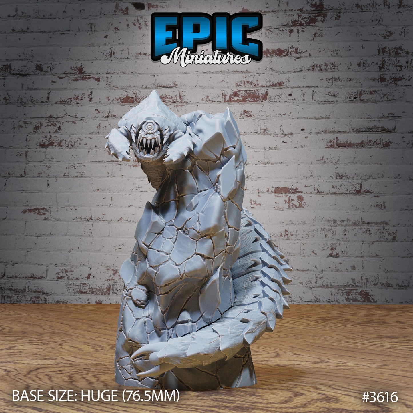 Frost worm - Epic Miniatures | 32mm | Ice Age Madness | Huge