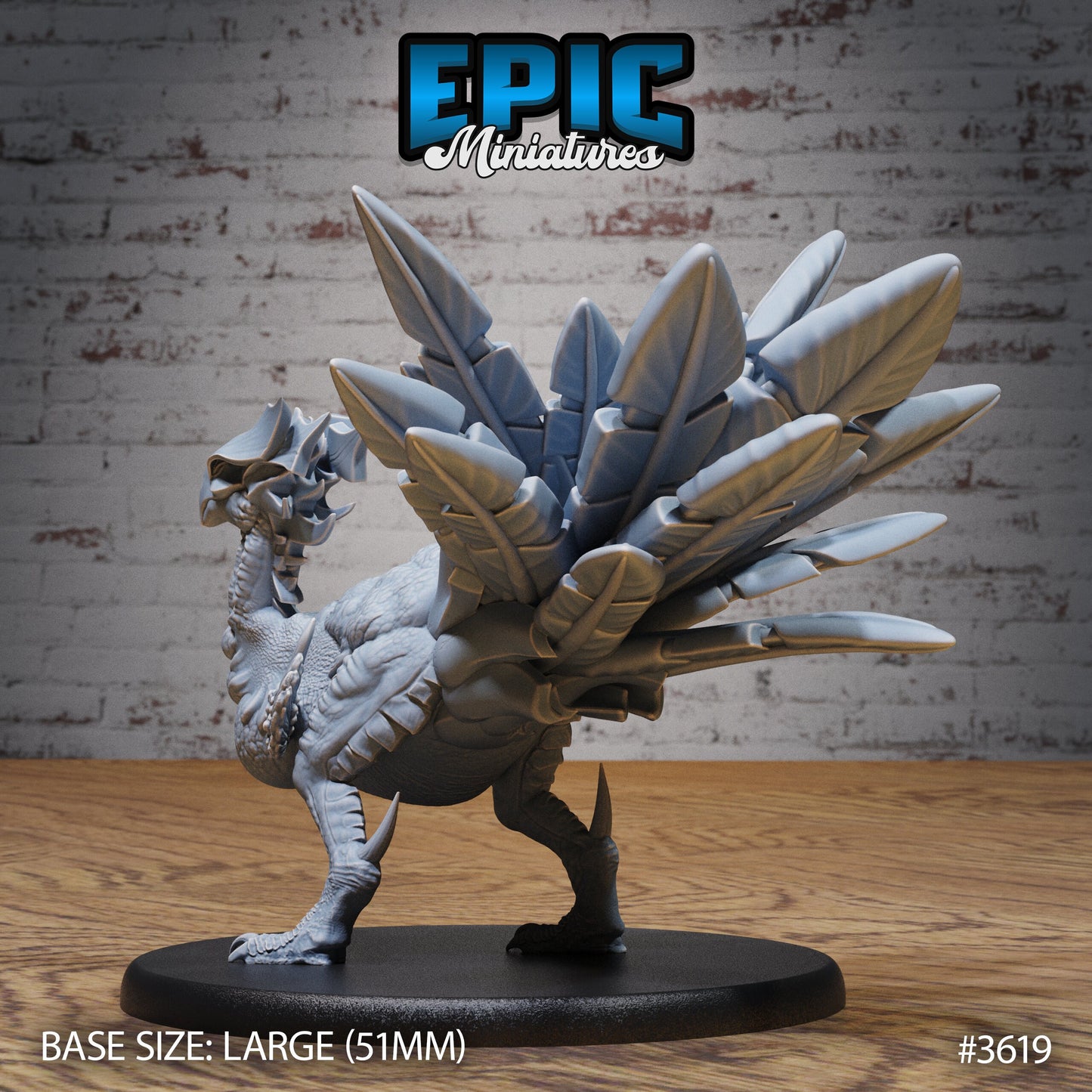 Turkey Raptor - Epic Miniatures | 32mm | Ice Age Madness | Chicken | Dinosaur