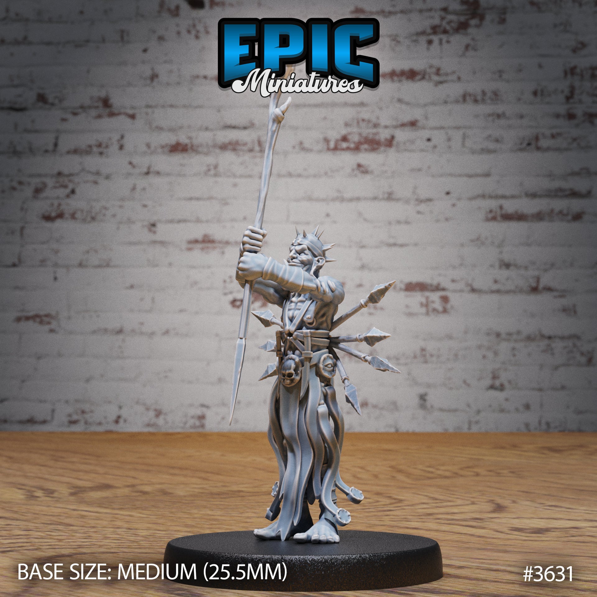 Old Heretic - Epic Miniatures | 32mm | Ice Age Madness | Necromancer | Warlock | Sorcerer | Chaos