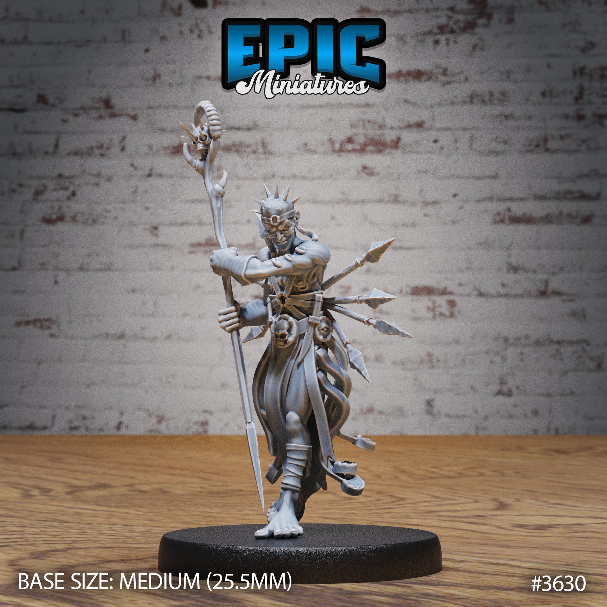 Old Heretic - Epic Miniatures | 32mm | Ice Age Madness | Necromancer | Warlock | Sorcerer | Chaos