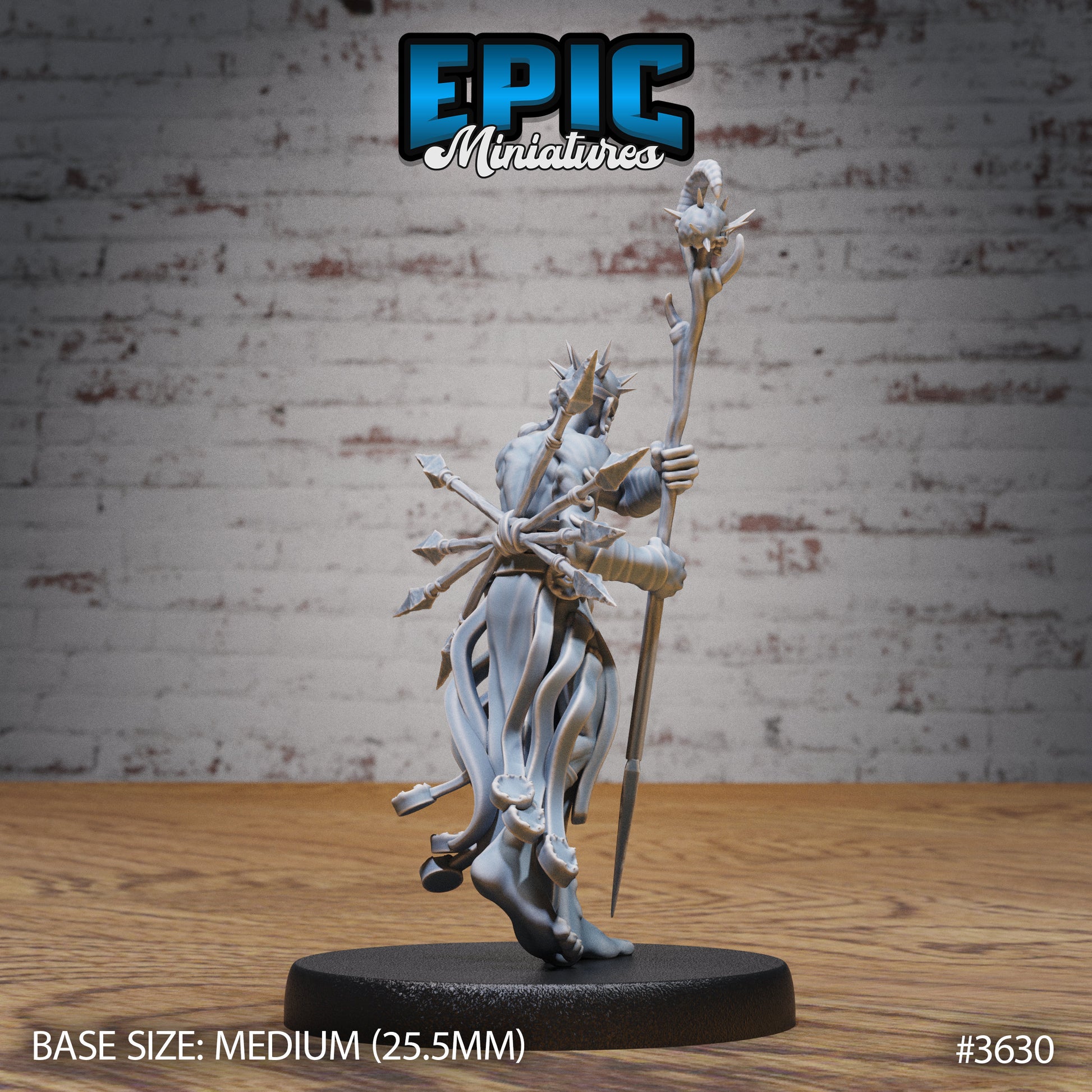 Old Heretic - Epic Miniatures | 32mm | Ice Age Madness | Necromancer | Warlock | Sorcerer | Chaos