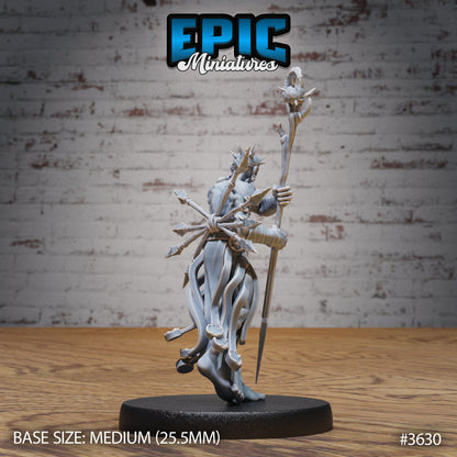 Old Heretic - Epic Miniatures | 32mm | Ice Age Madness | Necromancer | Warlock | Sorcerer | Chaos