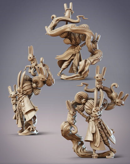 Daitengu Outlaw Usagibo, Bunny Mask Assassin - CobraMode | Miniature | Wargaming | Roleplaying Games | 32mm | Ninja