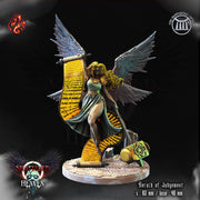 Herald of Justice - Crippled God Foundry - Shattered Heaven | 32mm | Angel | Paladin | Lady Justice | Blind | Seraphim