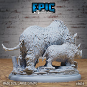 Wooly Rhino - Epic Miniatures | 32mm | Ice Age Madness | Prehistoric | Elasmotherium