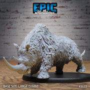 Wooly Rhino - Epic Miniatures | 32mm | Ice Age Madness | Prehistoric | Elasmotherium