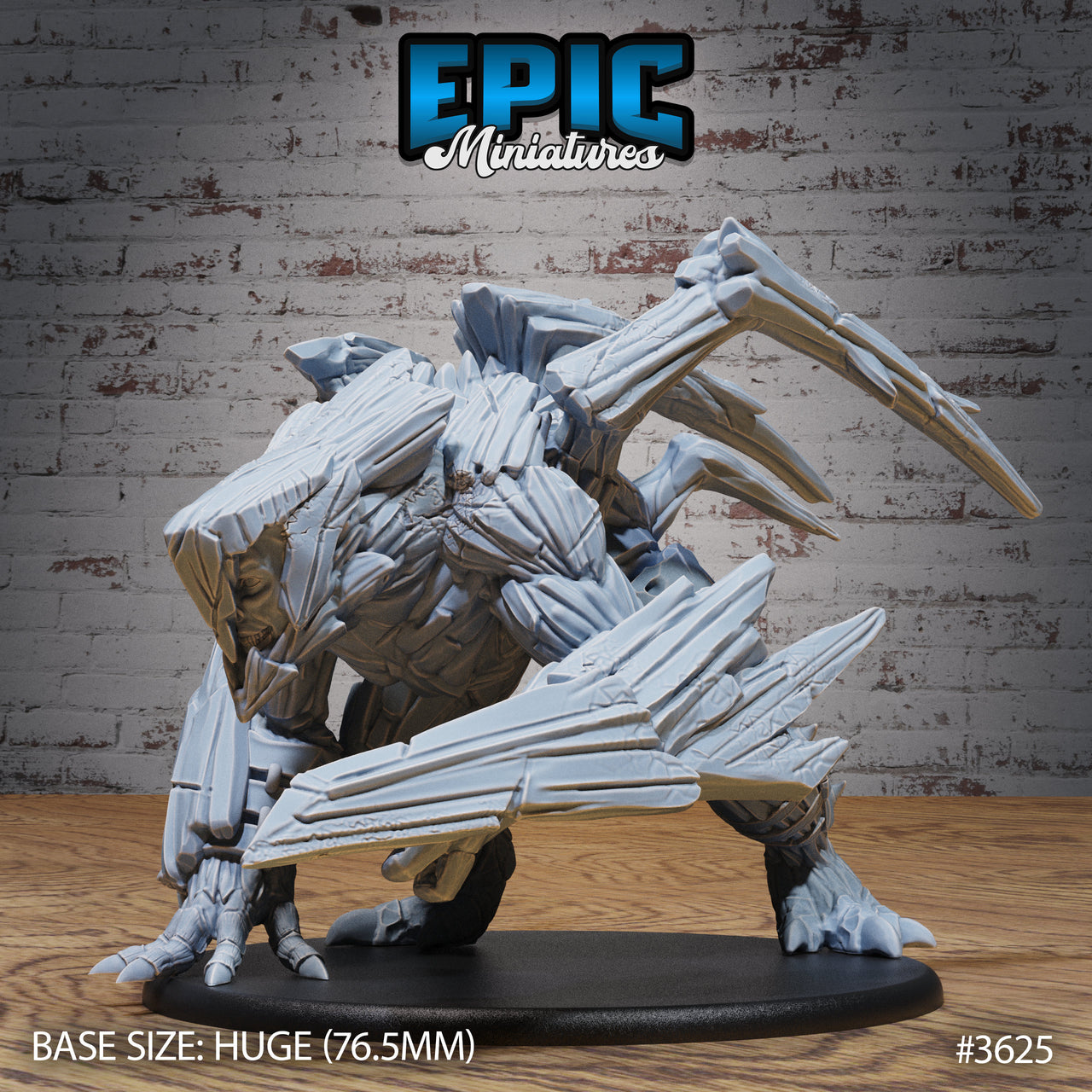 Giant Ice Fiend- Epic Miniatures | 32mm | Ice Age Madness | Huge | Snow | Demon | Devil | Elemental