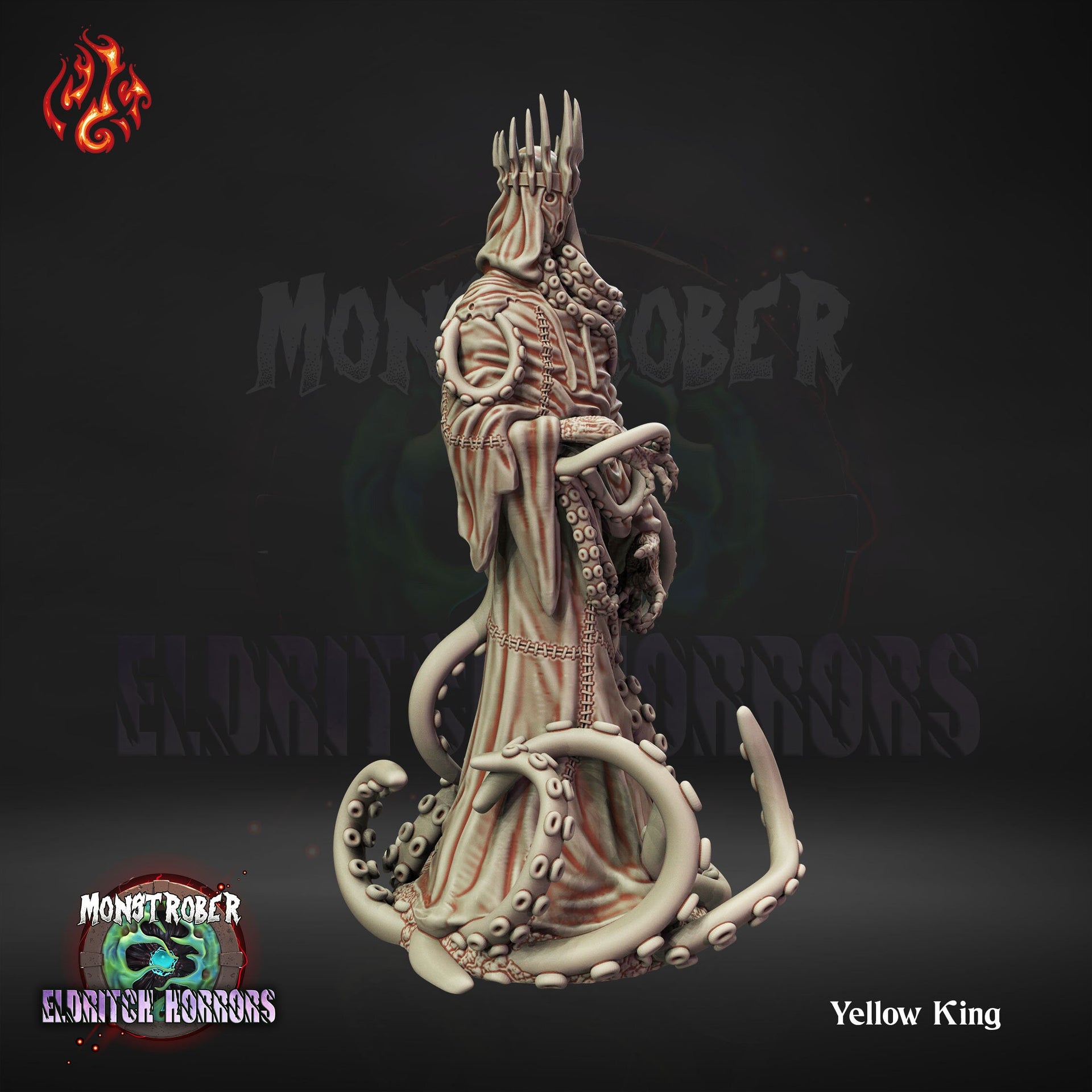 Yellow King - Crippled God Foundry - Monstrober | 32mm | Cthulhu | Lovecraft | Eldritch | Hastur