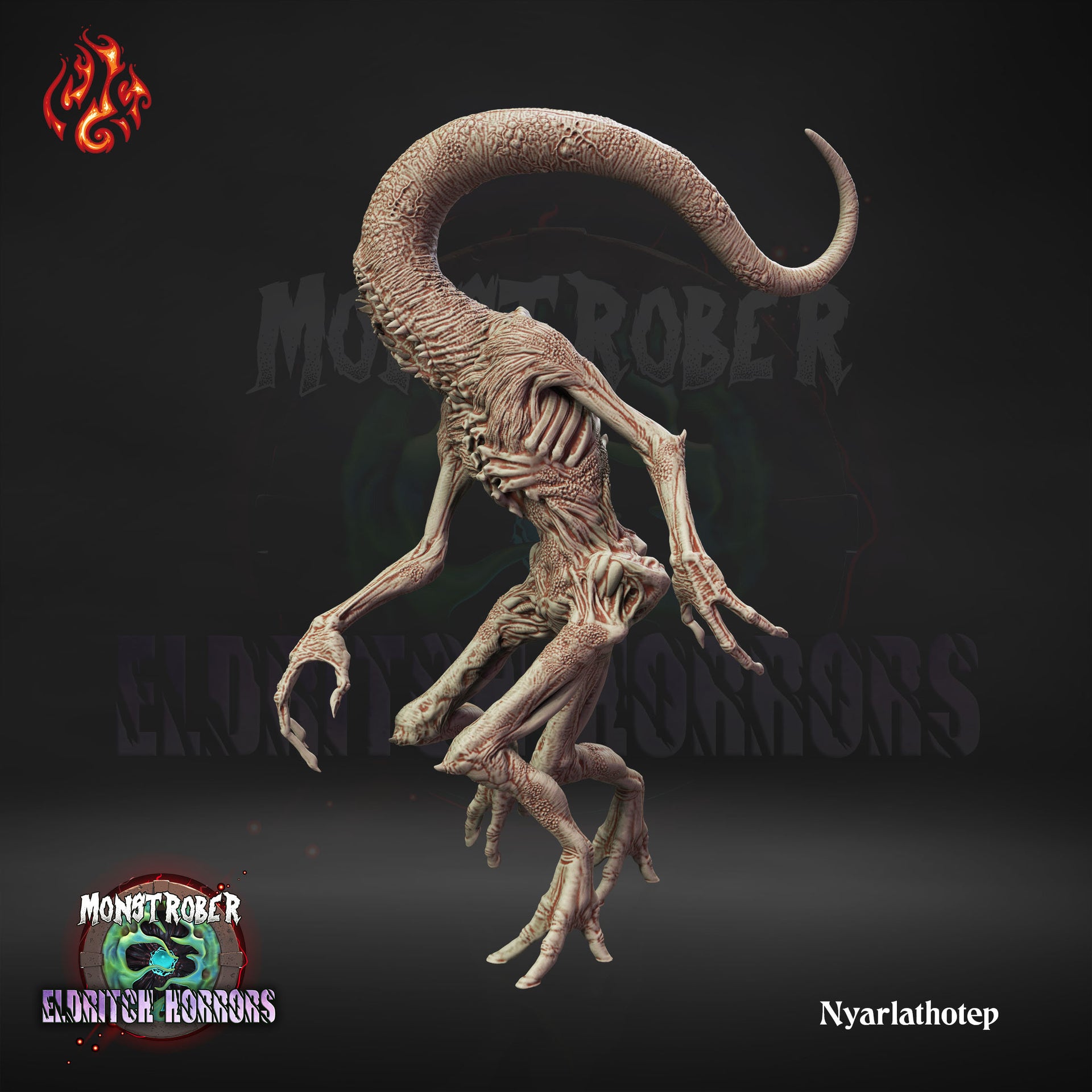 Nyarlathotep - Crippled God Foundry - Monstrober | 32mm | Cthulhu | Lovecraft | Eldritch | Crawling Chaos | Black Pharaoh