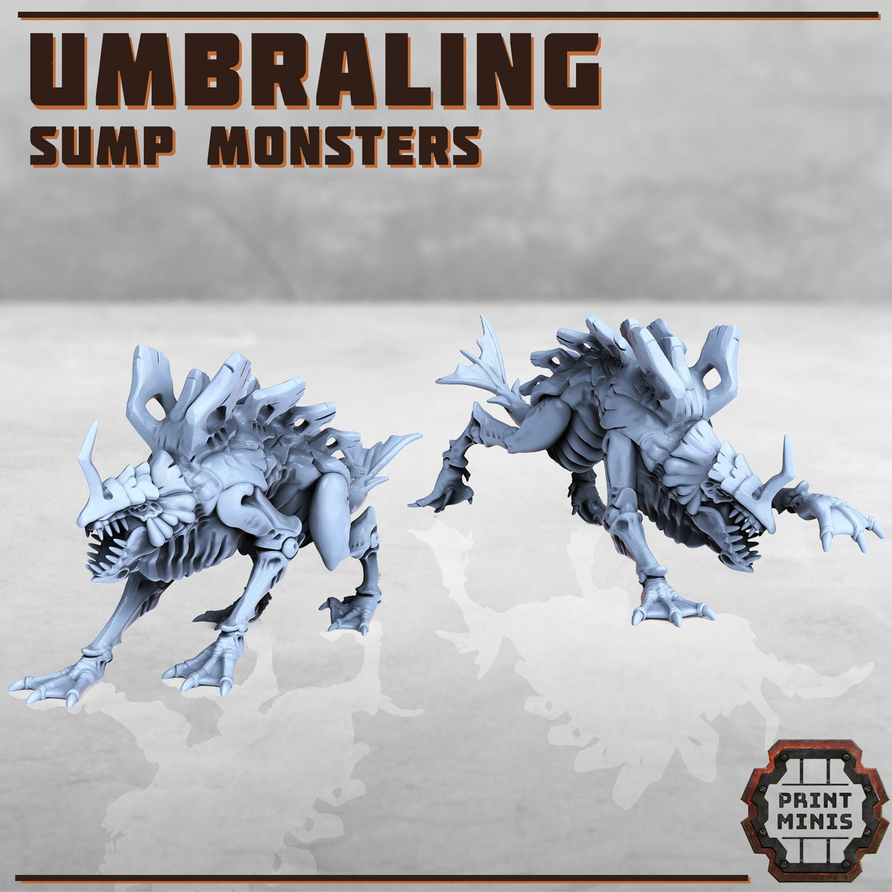 Sump Monster - Print Minis | Sci Fi | 28mm Heroic | Demon | Alien | Space Bug