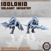 Volgants, Idolonids - Print Minis | Sci Fi | 28mm Heroic | Demon | Alien | Space Bug