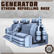 Ethereum Generator Scatter Terrain - Print Minis | Sci Fi | Light Infantry | 28mm Heroic | Apocalypse | Power plant | Warehouse