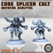 Code Splicer Acolyte - Print Minis | Sci Fi | Light Infantry | 28mm Heroic | Wasteland | Apocalypse | Cultist | Alien Hybrid