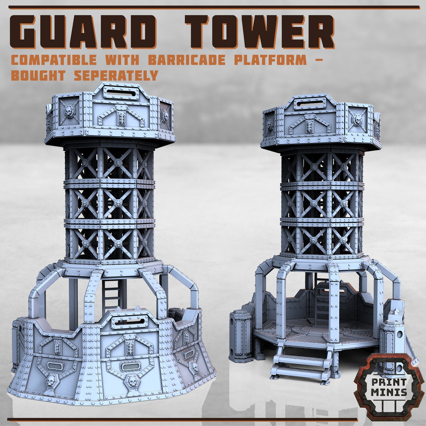 Guard Tower - Print Minis | Sci Fi | Light Infantry | 28mm Heroic | Apocalypse | Fortress | Encampment