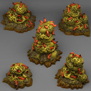 Plague Rocks Scatter Terrain - Fantastic Plants and Rocks | Print Your Monsters | DnD | Wargaming | Alien | Rot | Chaos