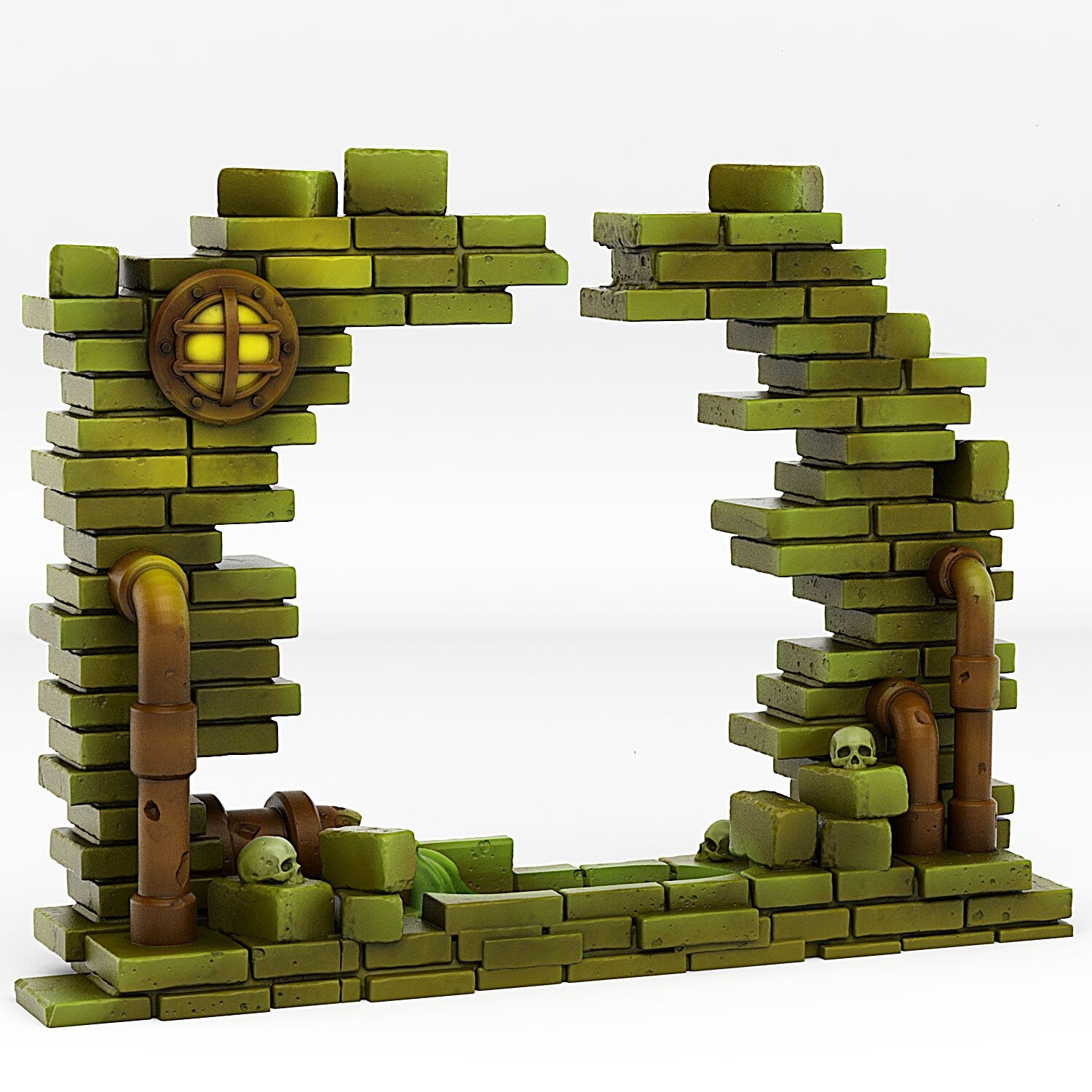 Sewer Portal With Its Toxic Liquid Effect - Print Your Monsters, Fantastic Portals | 32mm | Crypt | Dungeon