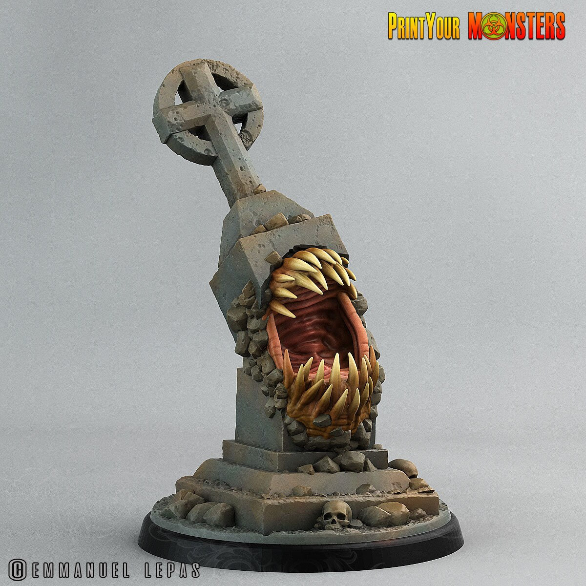Graveyard Mimic- Print Your Monsters | 32mm | Elemental | Undead | Horror | Trap | Tombstone