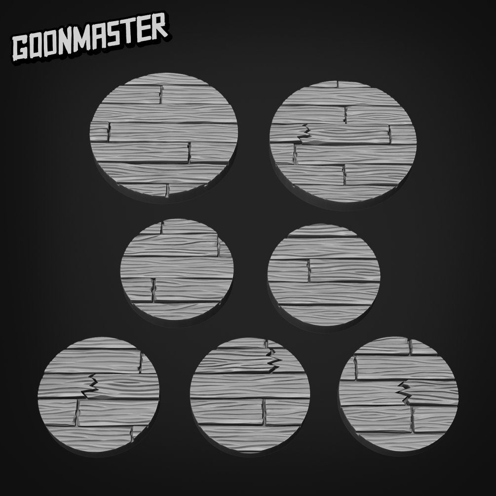 Plank Bases - Goonmaster | Miniature | Wargaming | Roleplaying Games | 32mm | Wood | Plank | Bar | Tavern