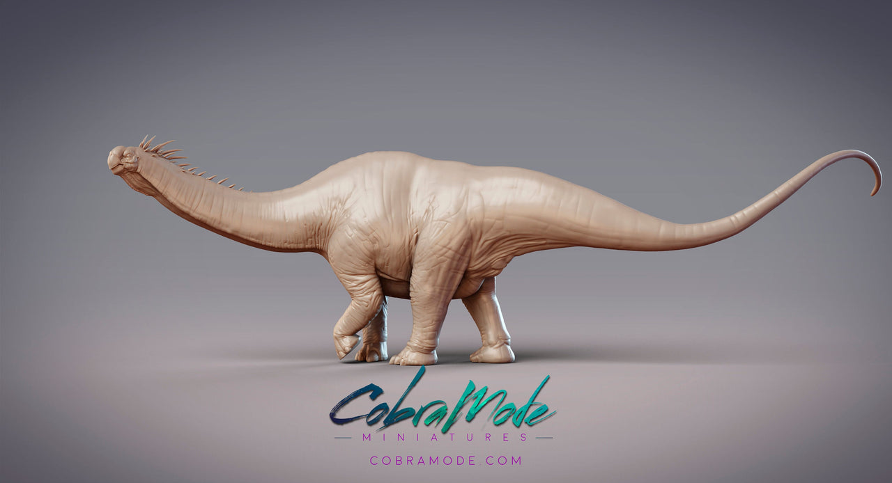 Rostrosaurus, long neck dinosaur - CobraMode | Miniature | Wargaming | Roleplaying Games | 32mm | 54mm