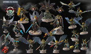 Nephilim Hippogriff Cavalry - Crippled God Foundry - Shattered Heaven | 32mm | Angel | Paladin | Warrior | Soldier | Army | Griffon
