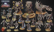 Temple of Nel'Qorith Terrain, Psychic Alien Statues and Columns - Crippled God Foundry - Horrors of the Far Realm | 32mm