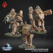Novastrike Exoframe, Armored Mech - Crippled God Foundry - The First Contact | 32mm | Scifi | Modular | Marine | Robot | Exo Suit