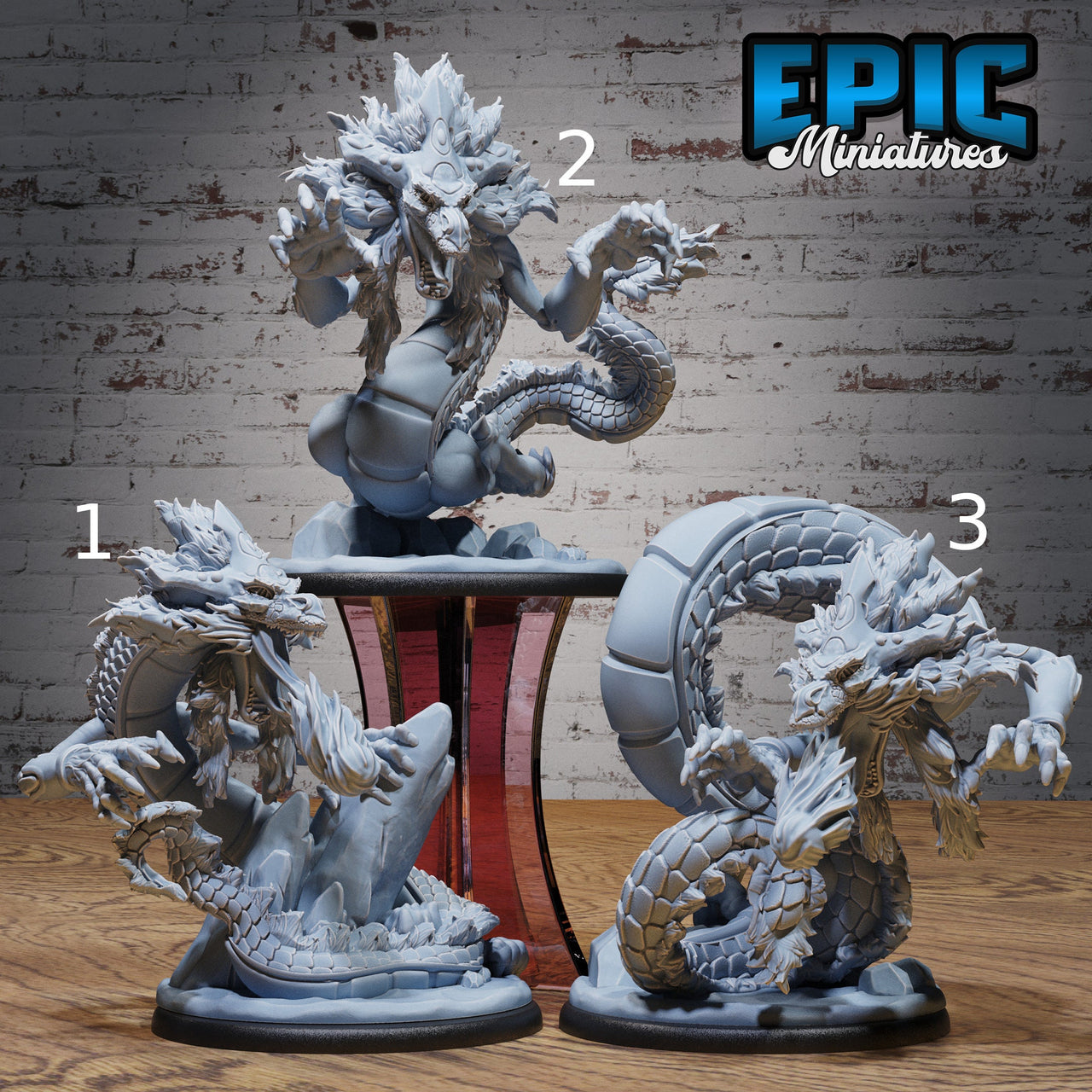 Young Lung Dragon Epic Miniatures | 28mm | 32mm | Oni Nightmare | Wyvern | Drake | Serpent