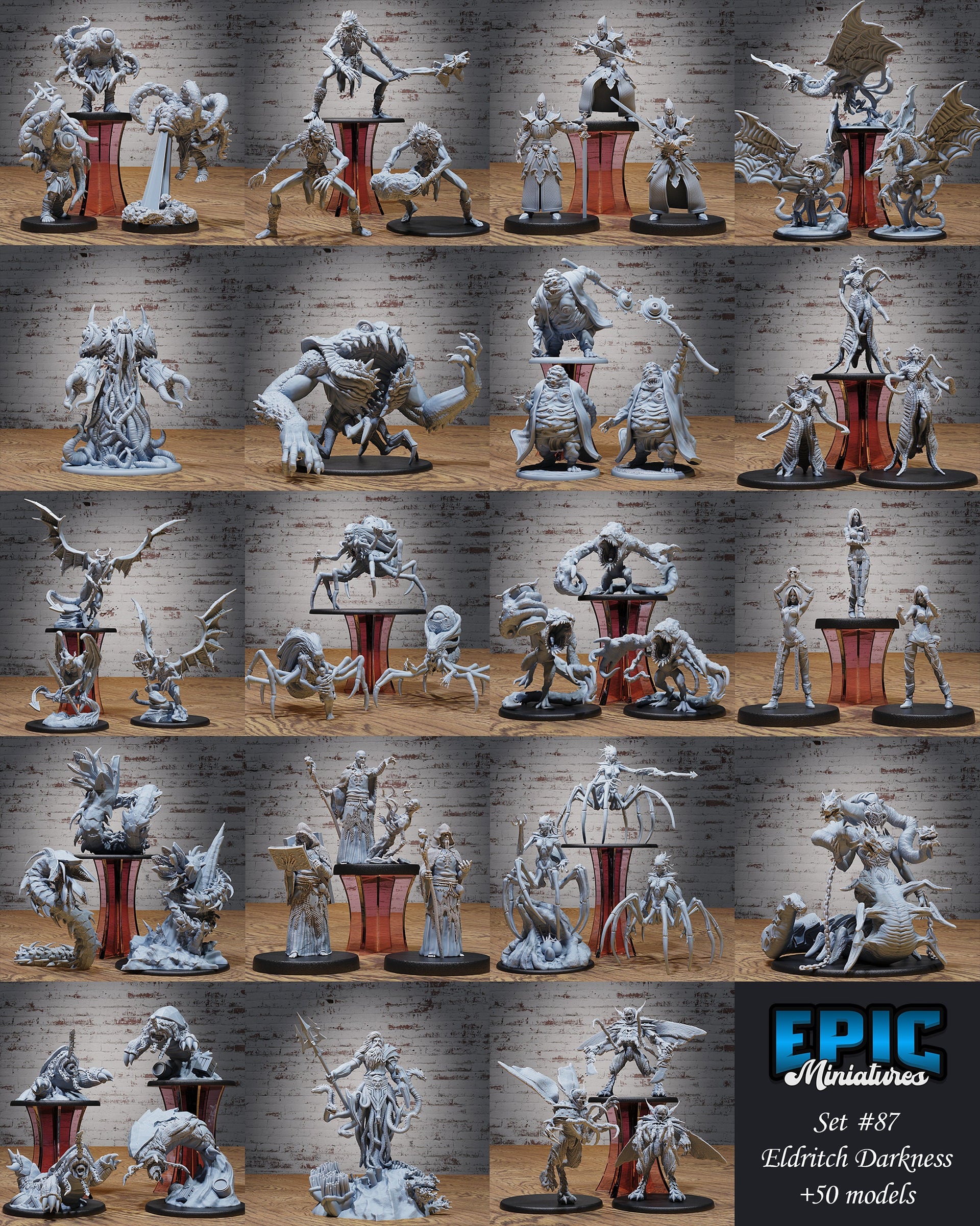 Atlach Brood Guard - Epic Miniatures | 28mm | 32mm | Eldritch Darkness | Demon | Spider | Mutant