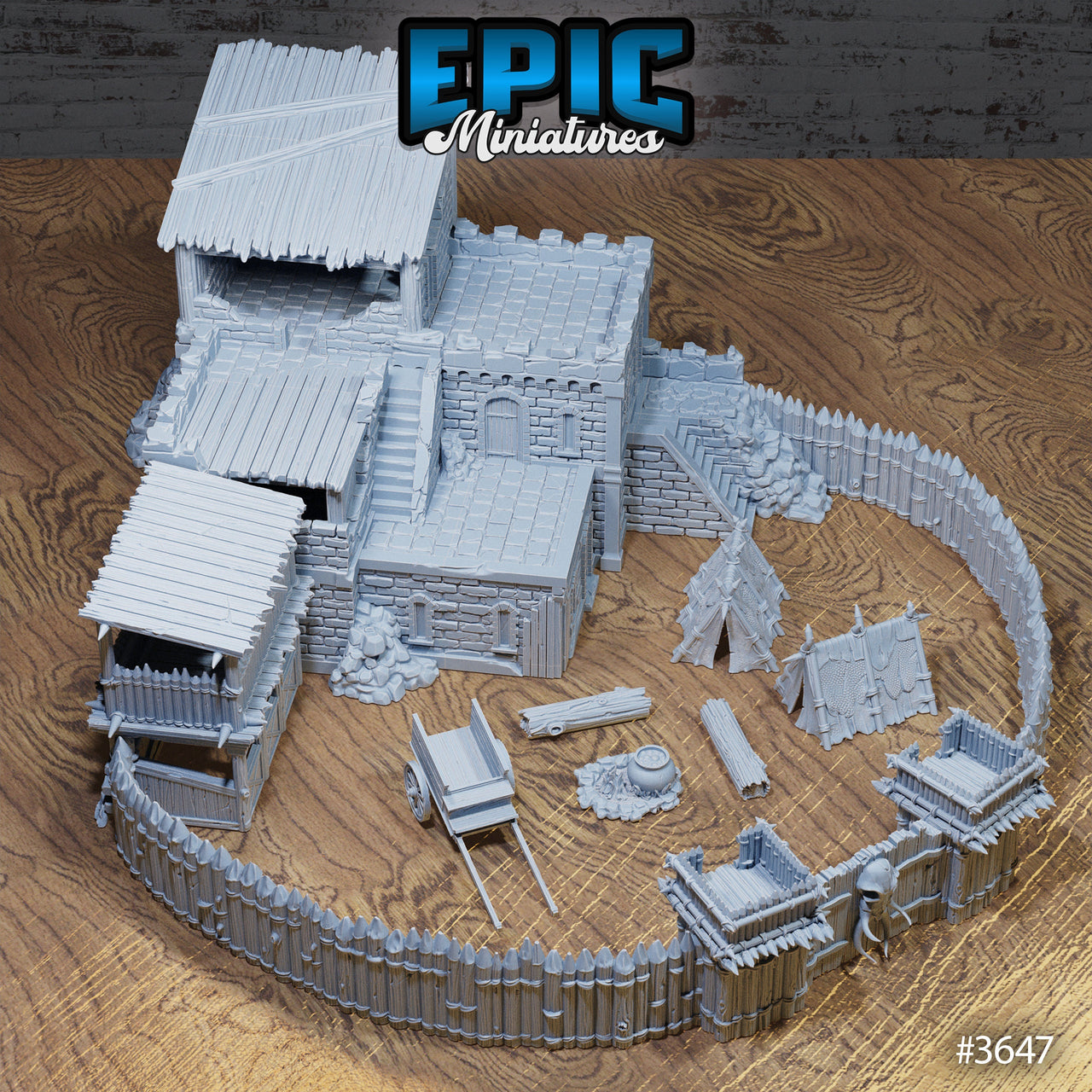 Bandit Stronghold- Epic Miniatures | 28mm | 32mm | Bandit Camp | Castle | Fort | Encampment