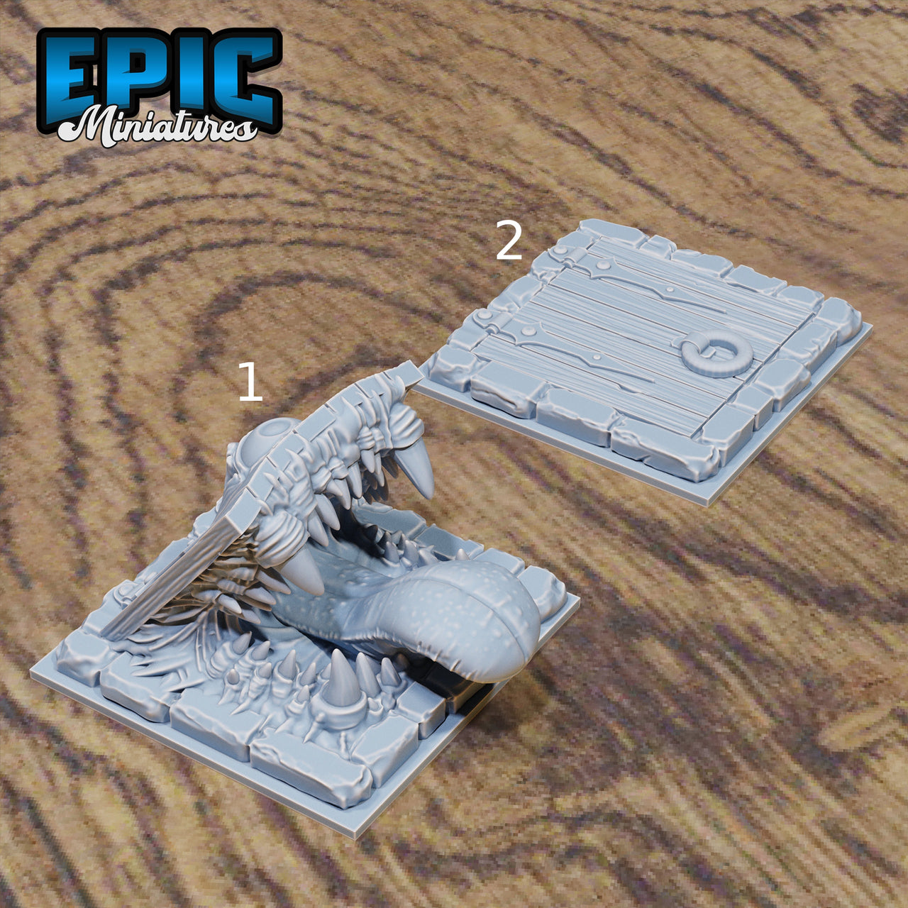 Mimic Trapdoor- Epic Miniatures | 28mm | 32mm | Bandit Camp | Toilet | Hatch