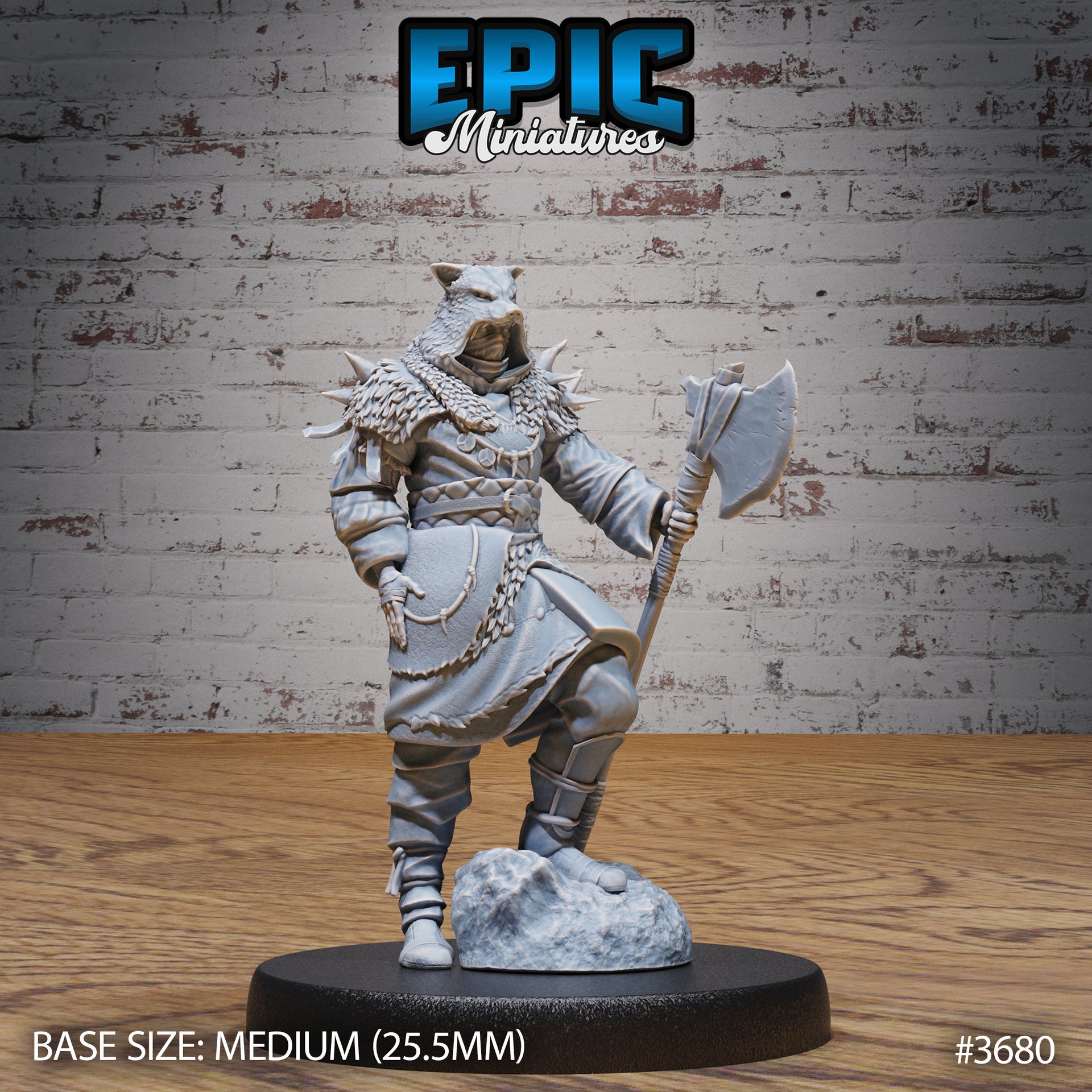 Masked Wolf Bandit - Epic Miniatures | 28mm | 32mm | Bandit Camp | Fighter | Mercenary | Warrior