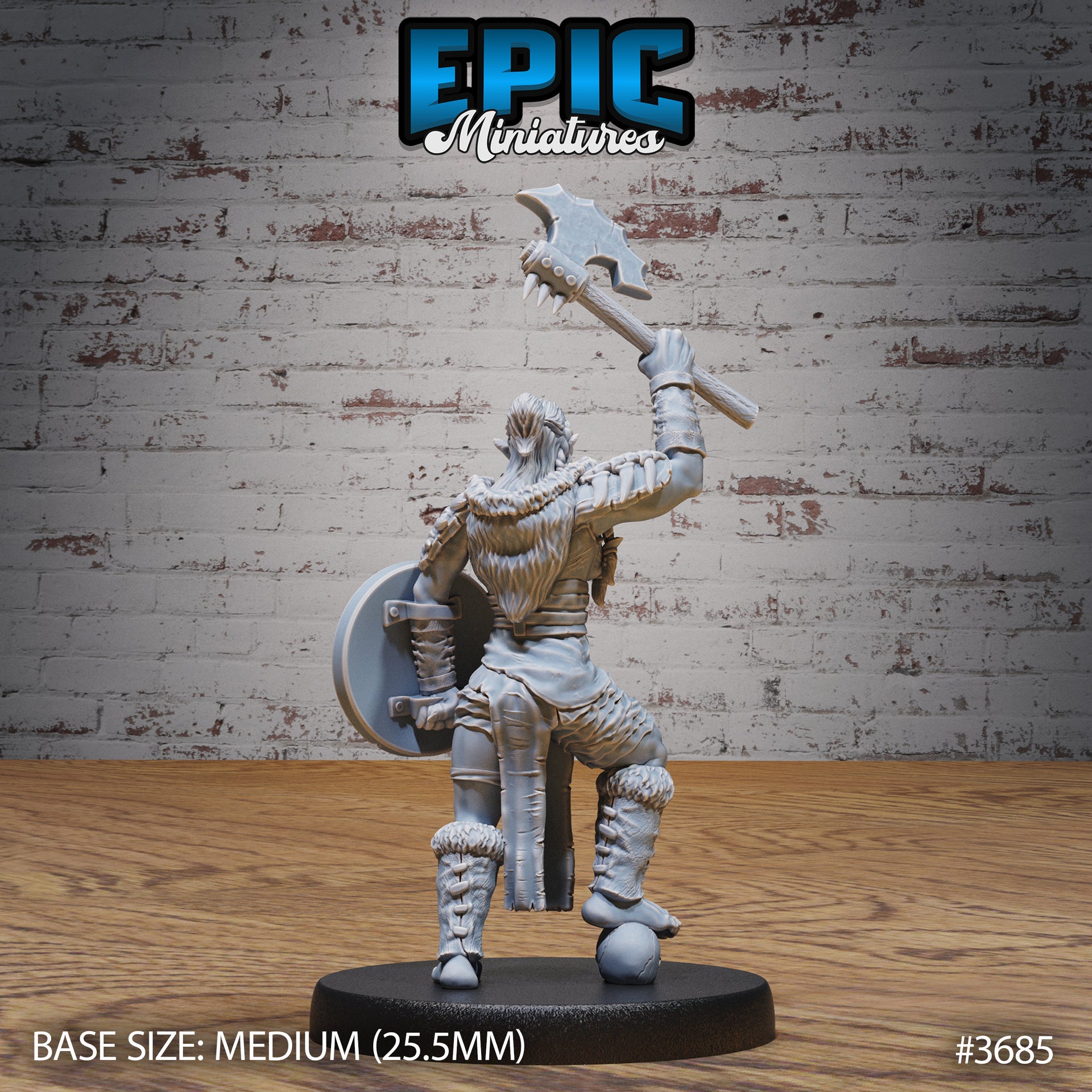 Half Orc Marauder Female - Epic Miniatures | 28mm | 32mm | Bandit Camp | Fighter | Mercenary | Warrior