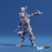 Warrel Rogue - Arcane Minis | 32mm | Risky Racing | Rabbit Folk | Bandit | Thief