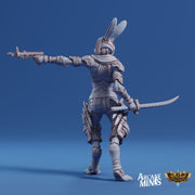 Warrel Rogue - Arcane Minis | 32mm | Risky Racing | Rabbit Folk | Bandit | Thief