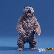 Crag Bear - Arcane Minis | 32mm | Risky Racing | Grizzly | Brown